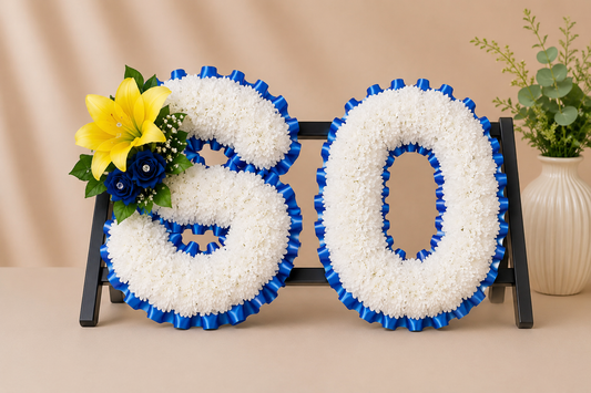 Any 2 Letter Tribute personalised artificial silk letter tribute