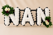 Any 3 Letter Tribute personalised artificial silk letter tribute
