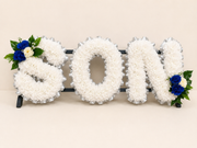 Any 3 Letter Tribute personalised artificial silk letter tribute
