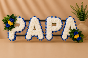 Any 4 Letter Tribute personalised artificial silk letter tribute