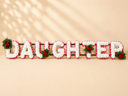 Any 8 Letter Tribute personalised artificial silk letter tribute